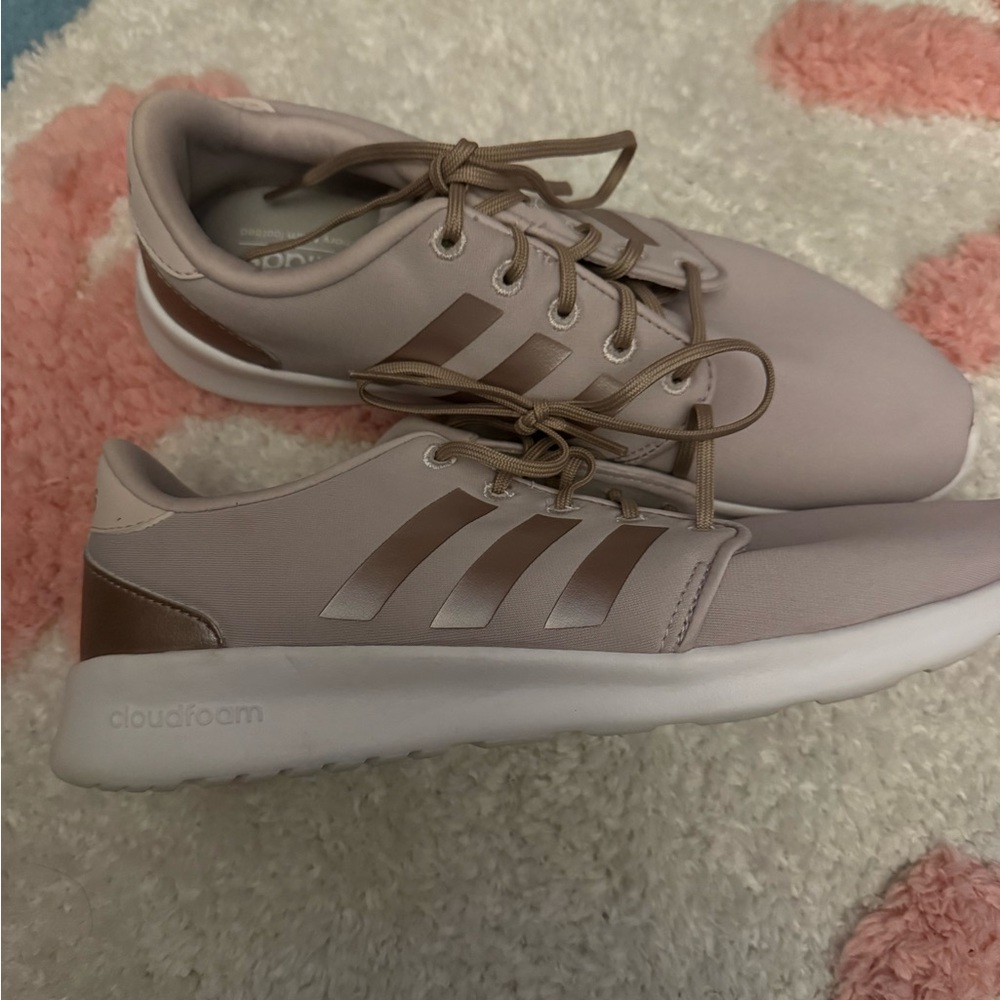 Adidas Light Pink and Brown Sneakers
